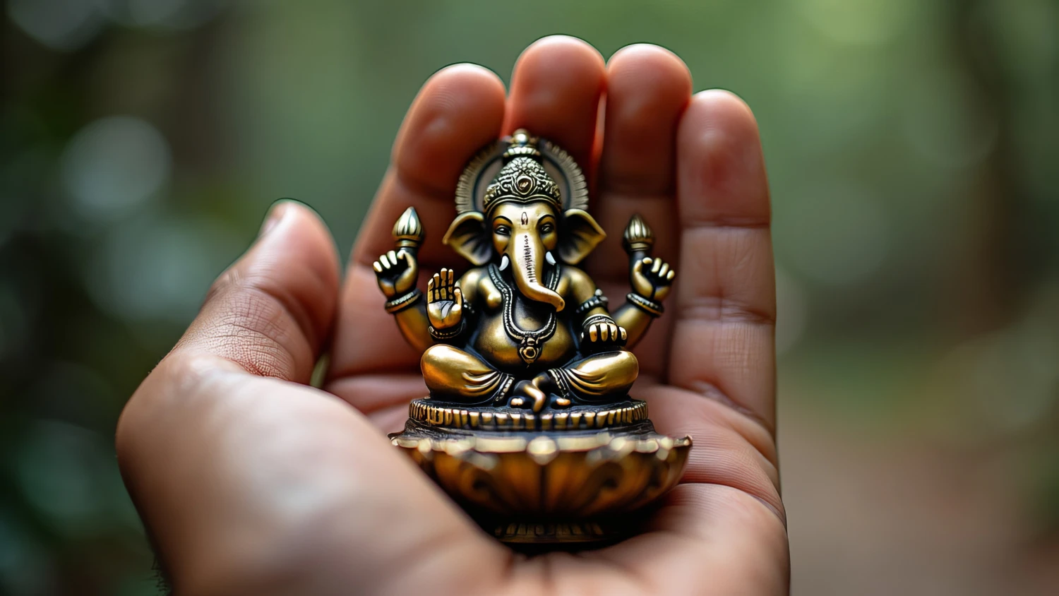 Brass Ganesha Idol